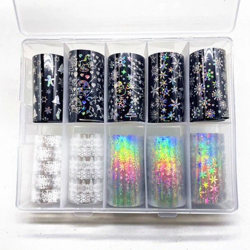 Transfer Foil Box Winter 10 pcs